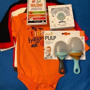 Baby starters onesies, Boon, Dabanoy closet dividers baby gift lot all new